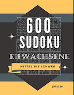 600 Sudoku Erwachsene Mittel Bis Schwer