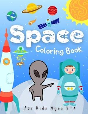 Space Coloring Books for Kids Ages 2-4