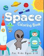 Space Coloring Books for Kids Ages 2-4