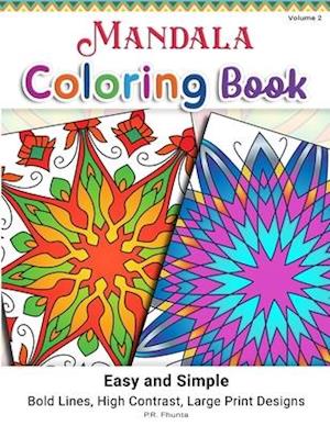 Mandala Coloring Book Easy and Simple, Volume 2