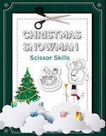 Christmas Snowman Scissor Skills