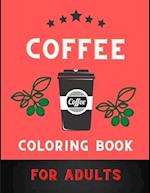 Coffee coloring book for adults