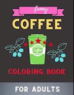 Funny coffee coloring book for adults