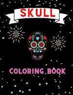 Skull coloring book