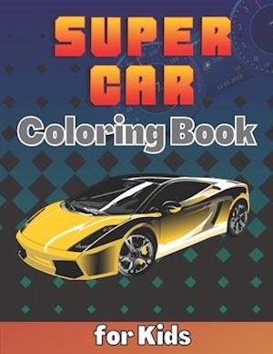 SuperCar Coloring Book for Kids