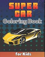 SuperCar Coloring Book for Kids