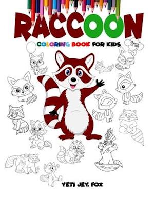 Raccoon coloring book for kids