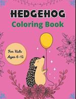 Hedgehog Coloring Book For Kids Ages 6-12