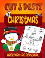 Christmas Cut & Paste - Workbook For Preschool