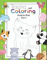 Tracing and Coloring Book for Kids