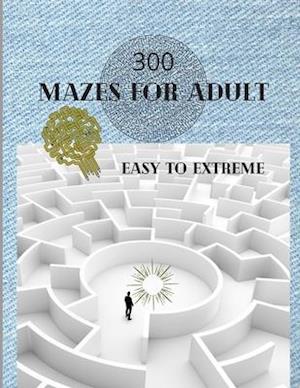 300 Mazes For Adult Easy to Extreme