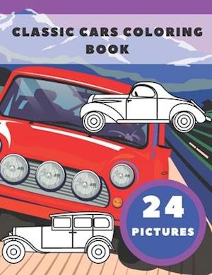 Classic Cars Coloring Book