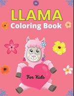 LLAMA Coloring Book For Kids