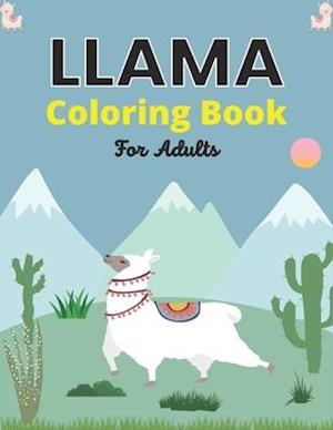 LLAMA Coloring Book For Adults