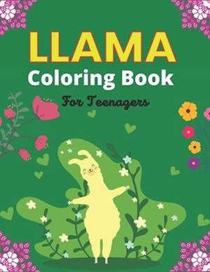 LLAMA Coloring Book For Teenagers