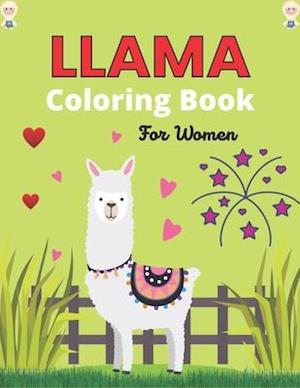 LLAMA Coloring Book For Women