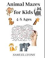 Animal Mazes for Kids 4-8 Ages