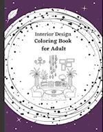 Interior Design Coloring Book for Adult