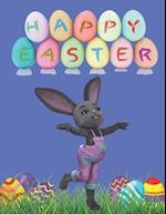 HAPPY EASTER: Easter bunny coloring book for kids | 45 pages 8.5 X 11 inches |Easter eggs|Easter bunnies 