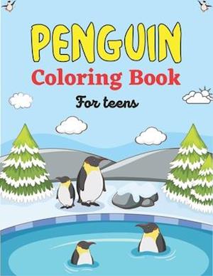 PENGUIN Coloring Book For Teens