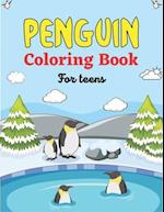 PENGUIN Coloring Book For Teens