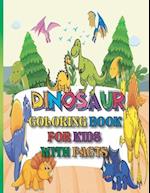 Dinosaur Coloring Book for Kids With Facts