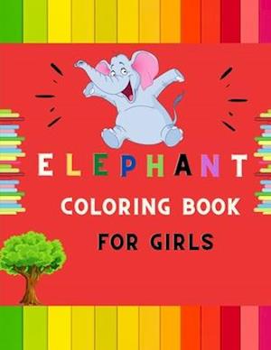 Elephant coloring book for girls