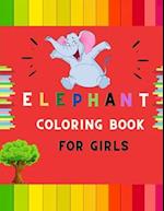 Elephant coloring book for girls