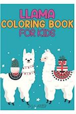 llama coloring book for kids