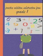 practice addition, substraction from grade 1