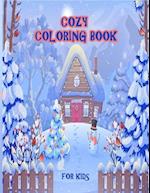 Cozy Coloring Book for Kids: This book is designed with large illustrations of Santa Claus, Christmas trees, Christmas gifts, Christmas decorations, s