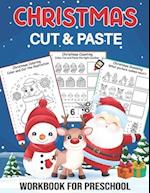 Christmas Cut And Paste Workbook For Preschool