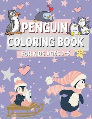 Penguin Coloring book for Kids Ages 2-5