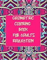 geometric coloring book for adults relaxation