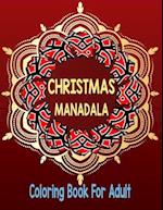 Christmas mandala coloring book for adult