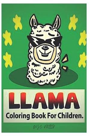 llama coloring book for children