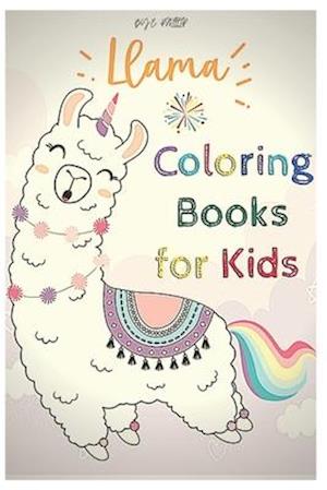 llama coloring book for kids