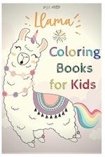 llama coloring book for kids