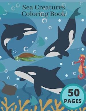 Sea Creatures Coloring Book