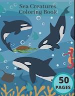 Sea Creatures Coloring Book