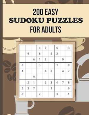 200 Easy Sudoku Puzzles for Adults