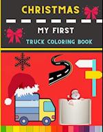 Christmas my first truck coloring book