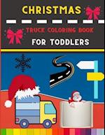 Christmas truck coloring book for toddlers
