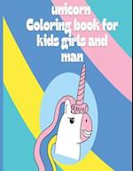 unicorn Coloring book for kids girls and man