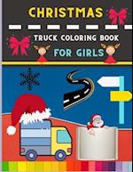 Christmas truck coloring book for girls