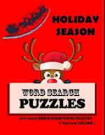 Holiday Season Word Search Puzzles