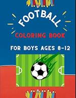 Football coloring book for boys ages 8-12