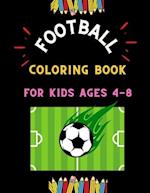 Football coloring book for kids ages 4-8