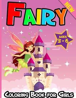 Fairy Coloring Book for Girls Ages 3-6