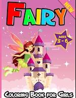 Fairy Coloring Book for Girls Ages 3-6